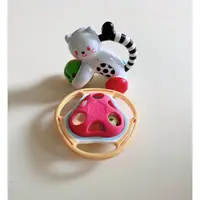 在飛比找蝦皮購物優惠-日本樂雅Toy royal 小貓搖鈴+牙膠鈴鐺搖鈴❤️