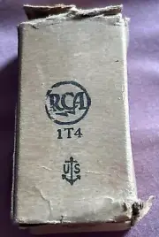 Jan RCA 1T4 Tube NOS NIB Vintage Military Signal Corp Audio Vacuum Electron Rare