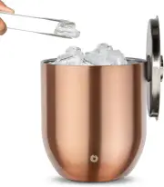 Premium Vacuum Insulated Stainless Steel Ice Bucket with Lid/Tongs, Home Bar Acc