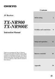 Onkyo TX-NR900 Tuner Owners Manual