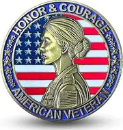 Honoring Female Veterans Challenge Coin for Celebrating Service and Courage (Single Coin)