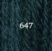 Appleton Tapestry Wool - 11 Yd Skein - Peacock Blue / Green Color 647