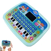 Educational Learning Tablet Interactive Computer Laptop Children Fun Gifts with Music-Green