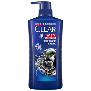 CLEAR淨男士去屑洗髮乳-深層淨碳型750g【愛買】