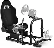 Dardoo G920 Racing Simulator Cockpit with Seat Fits for Logitech/Thrustmaster/Fanatec G25 G29 G920 G923 T300RS TX,without Wheels and Pedals