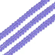 Gimp Braid Trim, 49 Yards x 1/4"(8mm) Curtain Upholstery Trim Purple