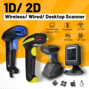 Wireless Barcode Scanner QR Code 1D 2D Bluetooth USB Wired Handheld for PC Phone