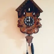 [Made in Japan] RHYTHM Cuckoo wall clock Authentic bellows style pendulum clock