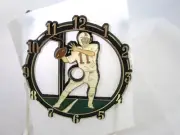 Vintage Ramar Clock Face Sports Football 4" Plastic Self-Stick NOS On Paper
