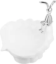 [Anneome] Bunny Shell Soap Dish Self-draining White Bathroom Aid Bath Grip Bar Kitchen Sink