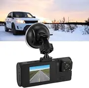 3 Channel Dash Cam 1080P HD, Wide Angle, Loop Recording, Front Rear Inside with 16GB Card for Vehicle,Wide Angle Parking Monitoring Loop Recording