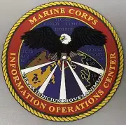 4" MARINE CORPS INFORMATION OPERATIONS CENTER HOOK & LOOP PVC PATCH
