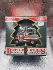 Coca Cola Ornament 1996 Bottling Works Collection Elf Driving Coke Truck