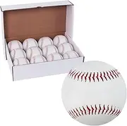 GKK 12 Pack Practice Training Baseballs for Kids/Youth 9 Inch Baseballs for Pitching Throwing Unmarked Autographs Baseball(One Dozen)…