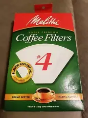 MELITTA #40 Cone Coffee Filters 40 Cone Filters Flavor Enhancing Chlorine Free