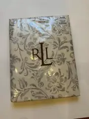 RALPH LAUREN Tablecloth ~ Grey Bluff Point ~ 70” Round B8