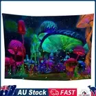 Polyester Printed Tapestry Psychedelic Mushroom House Wall Mat Dorm Decor Art