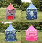 Kids Portable Foldable Play Tent Castle Cubby Play House Outdoor Indoor Toy Tent