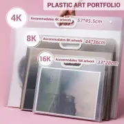 A4 Artist Portfolio Art Drawing Storage Folder Document Presentation Carry Case