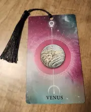 Zodiac VENUS Love Goddess Bookmark Astrology Oracle Card Gift Purified&Charged