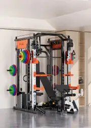 130kgs pin loaded SmartFit M1 Ultra Leg Press and Chest Fly Multi Functional Training Smith Machine Home Gym