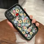 SAMSUNG PUTIH HP CASE 三星 GALAXY A10S M01S 夏季美麗白色花朵圖案手機殼可愛柔軟雙