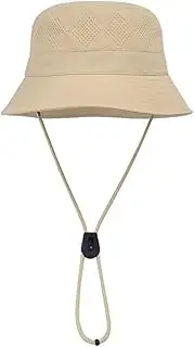 [VVQWCY] Children's Sun Hat, Unisex Fishing Hat, Summer Hat, Children's Wide Brim Sun Hat, Adjustable Head Drawstring and Chin Strap for Boys and Girls 3-8 Years