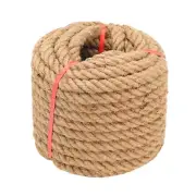 Jute Rope (1 in X 100 ft), 25mm Thick Twisted Manila Ropes,Tug of War Rope,Th...