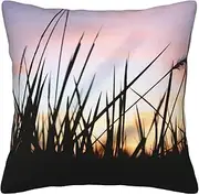 Red Poppy in Bloom Throw Pillow Covers Corduroy Pillowcases Soft Square Cushion Case Decorative Cushion Covers for Bedroom Sofa Farmhouse