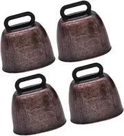 ifundom 4Pcs Bells for Pets Theft Noise Maker Antique Durable Iron Farm Bell Replacement for Crafts and Decoration