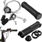 Milisten 1Set Bicycle Twist Shifters with Handle Grips Replacement Accessories for Compatible with Various Bikes Sleek Design for Space Efficiency