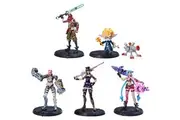 League of Legends, Dual Cities Pack w/Exclusive Jinx, Heimerdinger, Vi, Caitlyn, and Ekko, 4-Inch Collectible Figures, Accessories, Ages 12 and Up