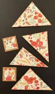#2672 FALL handmade ephemera JUNK JOURNAL SCRAPBOOK EMBELLISHMENTS - Tonya