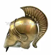 Greek Corinthian Steel Helmet Armor With Plume Medieval Knight Spartan Helmet
