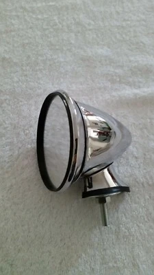 Mini/Jaguar Chrome Small Bullet Race Flat Mirror