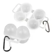2Pcs 2 Eggs Storage Container Saving Space Refrigerator Eggs