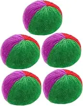 Abaodam 5PCS Mini Colorful Bean Bags for Tossing Fun Sandbag Throwing for Portable Outdoor Game for Hand Eye Coordination and Accuracy Improvement