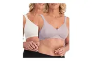 4 x Playtex 18 Hour Ultimate Lift & Support Wirefree Bra Pearl / Crystal Grey