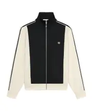 tracksuit jacket IN double face jersey S,L Black/White