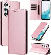 [YocoverTech] for Samsung A54 5G Wallet Case with Card Holder,for Galaxy A54 5G Case Phone Flip Cover PU Leather Women Men[RFID Blocking] Shockproof Cover with Credit Card Slots-Rose Gold