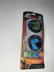 Jurassic World Paint Your Own Suncatchers 2 Pack w/ Paints & Brush