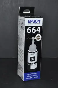 在飛比找Yahoo!奇摩拍賣優惠-台灣現貨 Epson T6641 70ml 原廠黑色墨水 L
