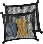 WEKADRIN 2pcs Car Trunk Storage Net Stretchable Mesh Organizer for Easy Installation Versatile Use Vehicles and Homes Durable Cargo Net for Small Items Compact Design