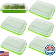 ACXFOND 6 Pack Seed Seed Sprouter Trays with Lids- Soil-Free Cultivation Germ