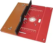 Router Table Insert Flip Plate Aluminium 9.4x9.6x1.6inch Portable Multifunctional for Wood Industry Workers Sturdy Accessory, Only Plate