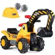 Play22 Toy Tractors for Kids Ride On Excavator - Music Sounds Digger Scooter ...