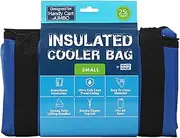 White Magic Insulated Cooler Bag, Small, 25L – Perfect Fit for White Magic Handy Cart, Super Foam Insulation, Ultra Safe Leak Proof Lining, Zipper Top with Twin Handles