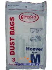 Hoover Dimension Canister Vacuum Type M Filter Paper Bags 3 Pk Part # 113SW