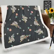 SEEKJOYS Koala Resting In Tree Throw Blanket for Bed Couch,Sofa Super Soft Warm Comfy Blanket Cute Koala 60 x 50 inches Throw Blanket for Women Teen Girls Gift