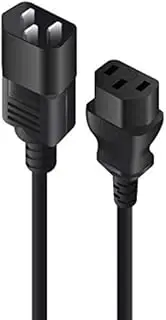 Alogic IEC C13 to IEC C14 Computer Power Extension Cord, 0.5 Meter